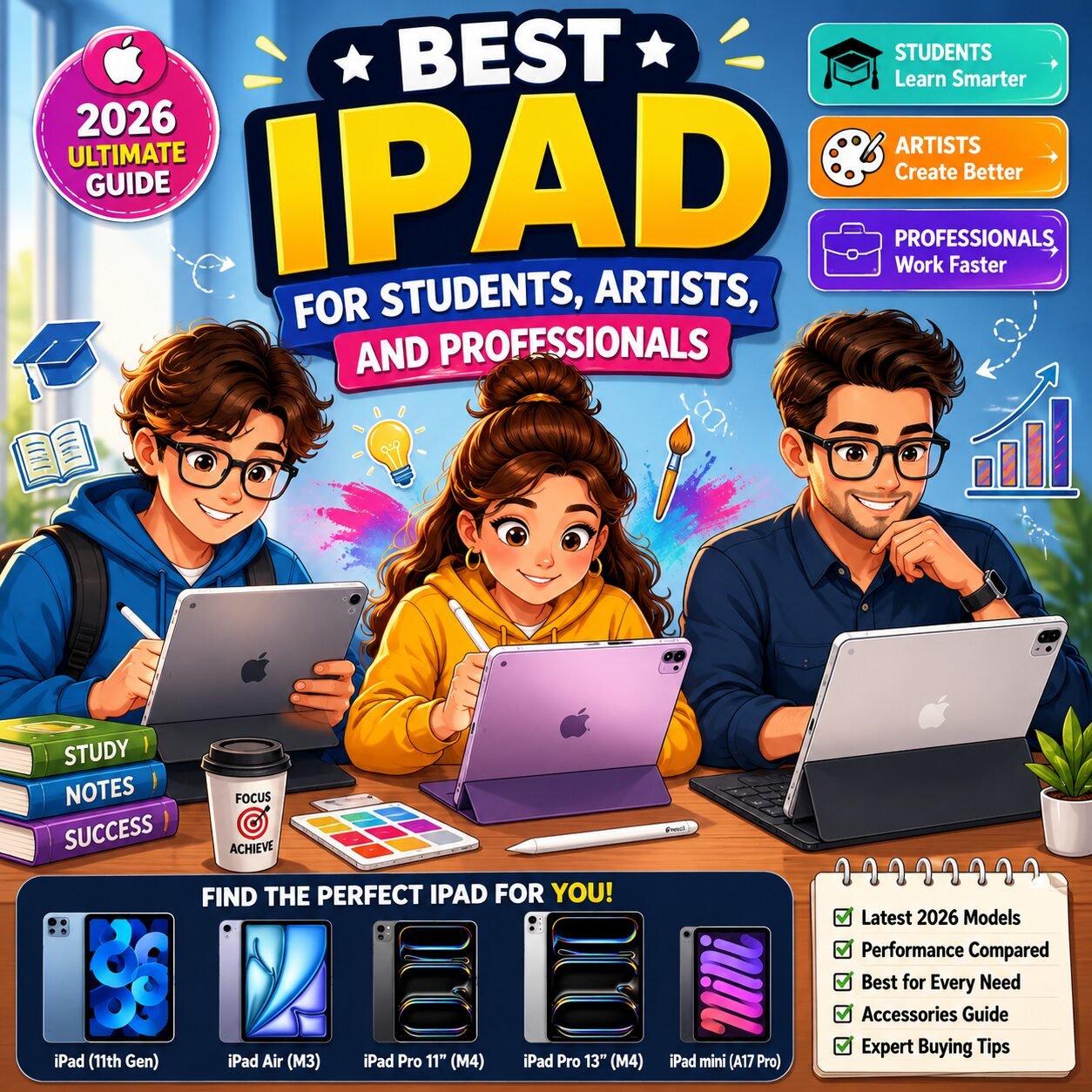 Best iPad for Students, Artists, and Professionals (2026)