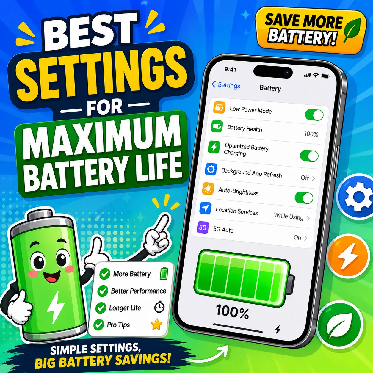 Best iPhone Settings for Maximum Battery Life