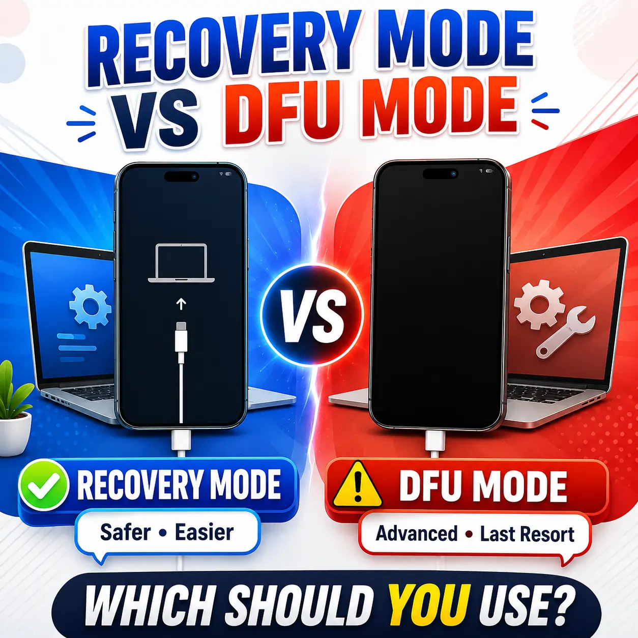Recovery Mode vs DFU Mode - Which Should You Use